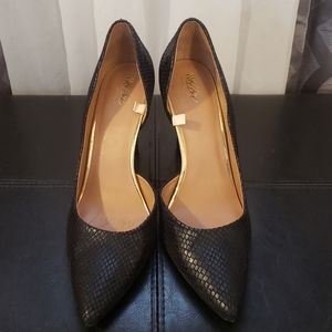 Mossimo Suede Snakeskin Pumps